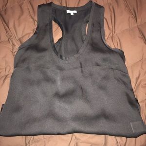 Black sheer tank top